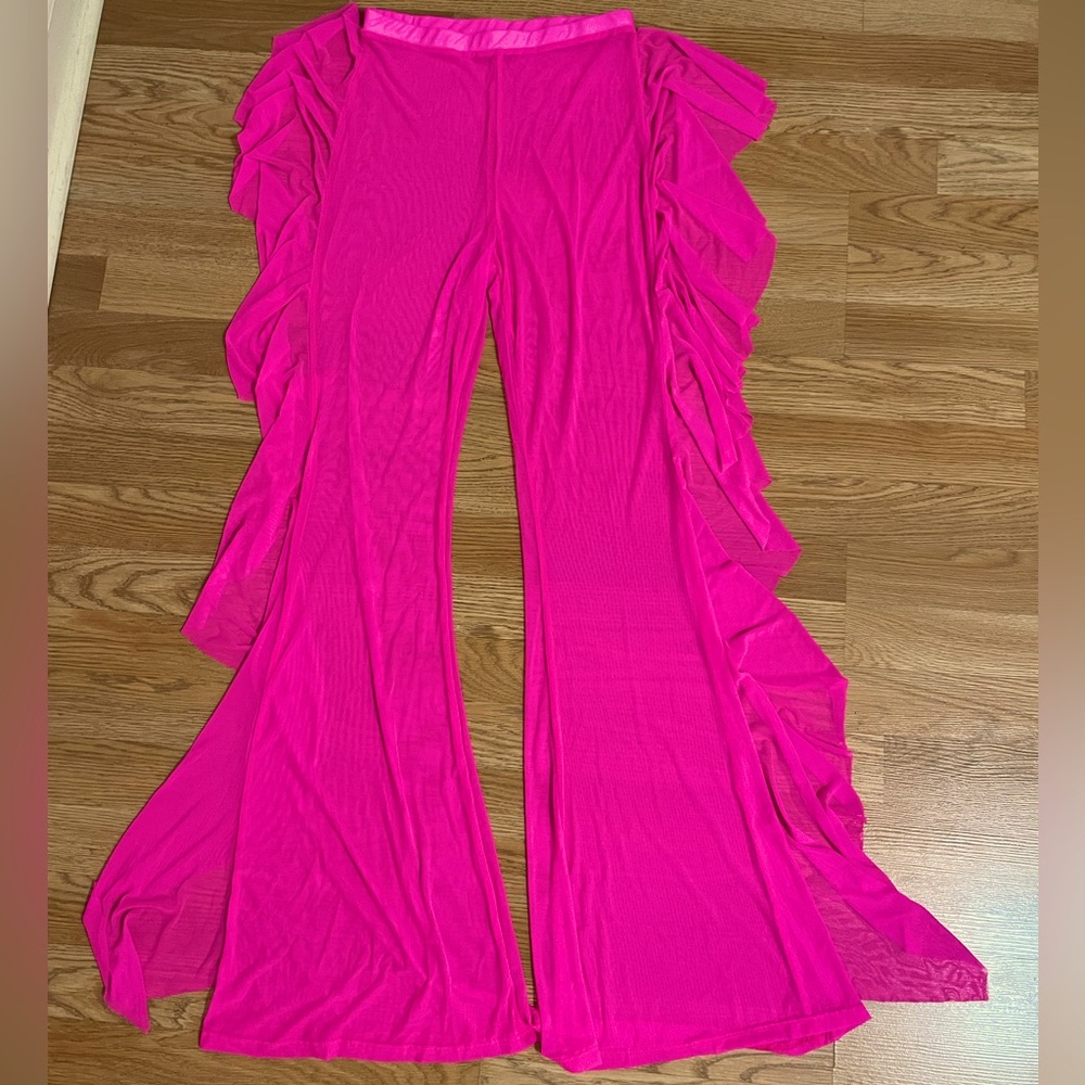 Hot Pink Sheer Pants
